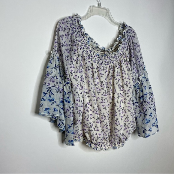 Free People Rose Valley Off the Shoulder Blouse M - Picture 13 of 13